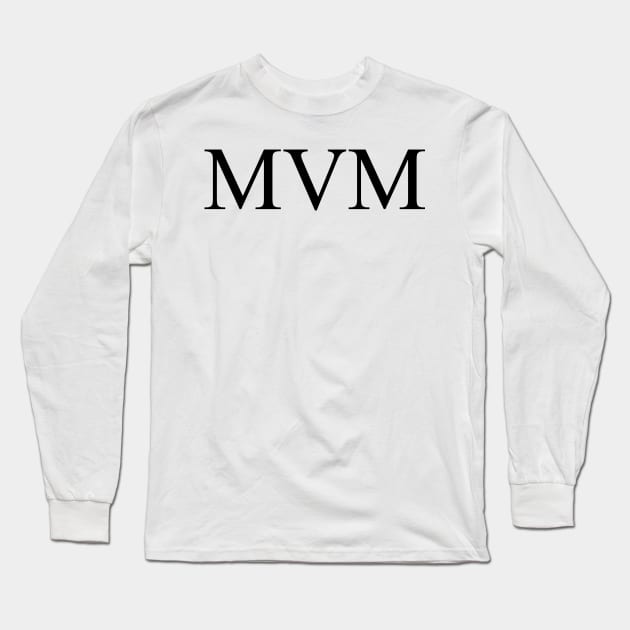 Mum Roman Numerals Black Long Sleeve T-Shirt by Penciligram